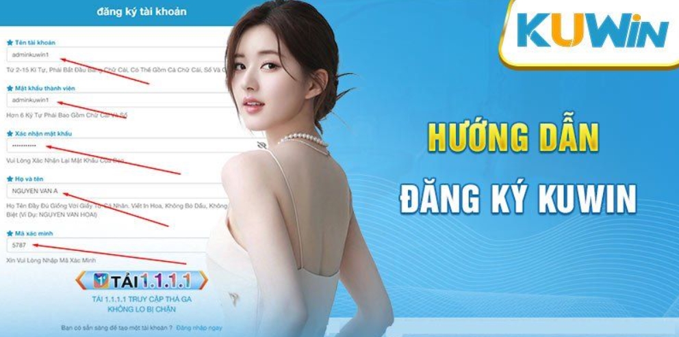 Hướng dẫn game thủ các bước đăng ký Kuwin